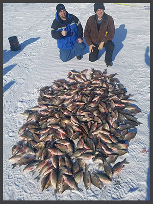 Winnebago Ice Fishing for White Bass