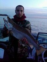 Brown Trout Caught fishing walleye april 2011